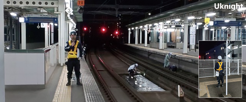 JR吉塚駅、JR千早駅において列車監視業務を実施致しました。