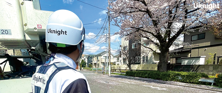 小金井市内にて交通誘導警備業務を実施致しました。