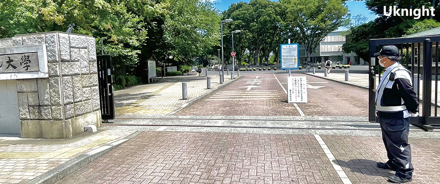 小金井市内にて交通誘導警備業務を実施致しました。