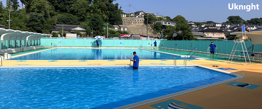 筑紫野市にてプール監視警備業務を実施致しました。