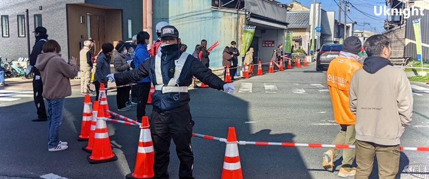 「熊本城マラソン2024」コース沿道警備を実施致しました。