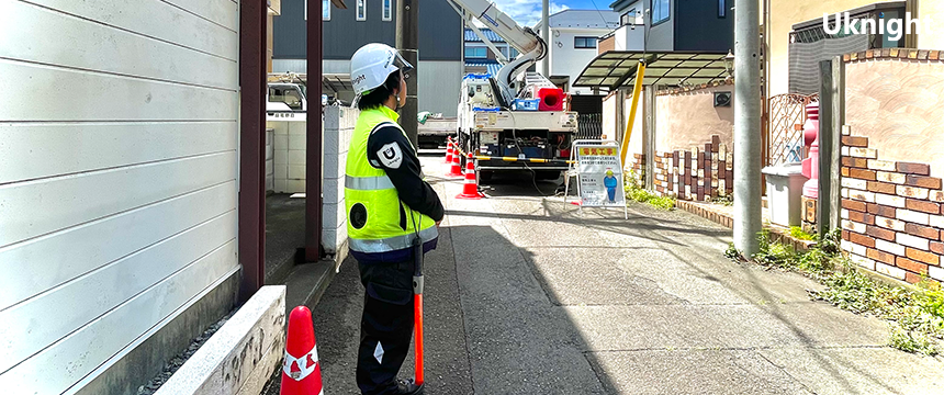 東久留米市内にて交通誘導警備業務を実施致しました。