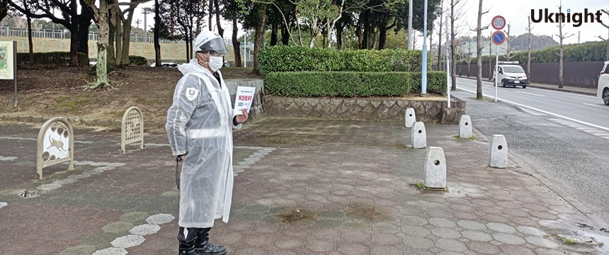 「全国高校先発テニス大会」にて交通誘導警備業務を実施致しました。