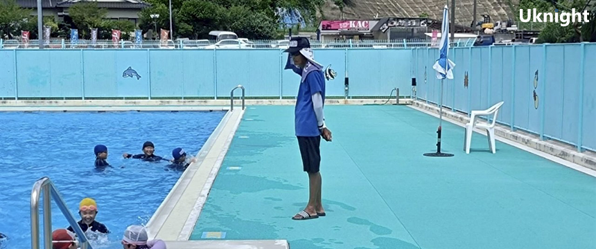 筑紫野市にてプール監視警備を実施致しました。