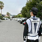 西区内にて駐車場警備業務を実施致しました。